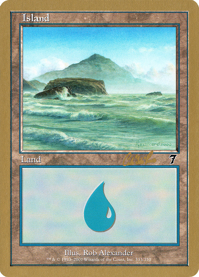 Island (cr333) (Carlos Romao) [World Championship Decks 2002] | KingTCG.ca