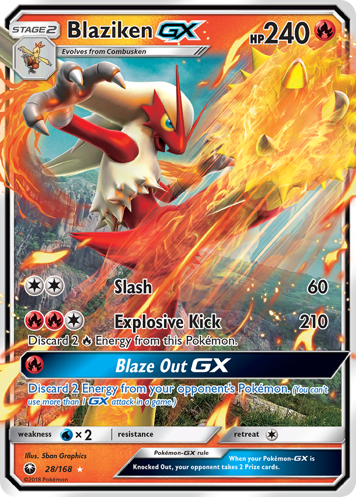 Blaziken GX (28/168) [Sun & Moon: Celestial Storm] | KingTCG.ca