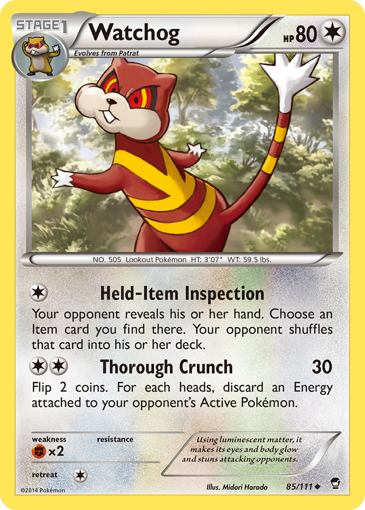 Watchog (85/111) [XY: Furious Fists] | KingTCG.ca