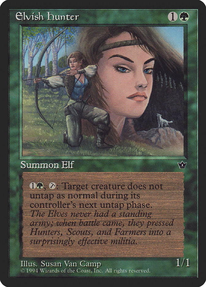 Elvish Hunter (Susan Van Camp) [Fallen Empires] | KingTCG.ca