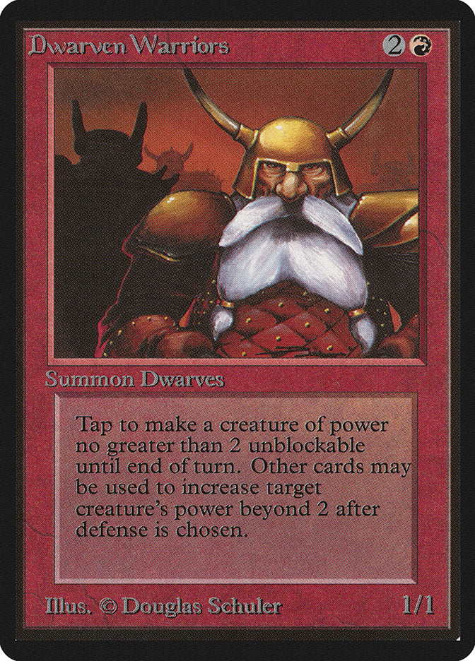 Dwarven Warriors [Limited Edition Beta] | KingTCG.ca