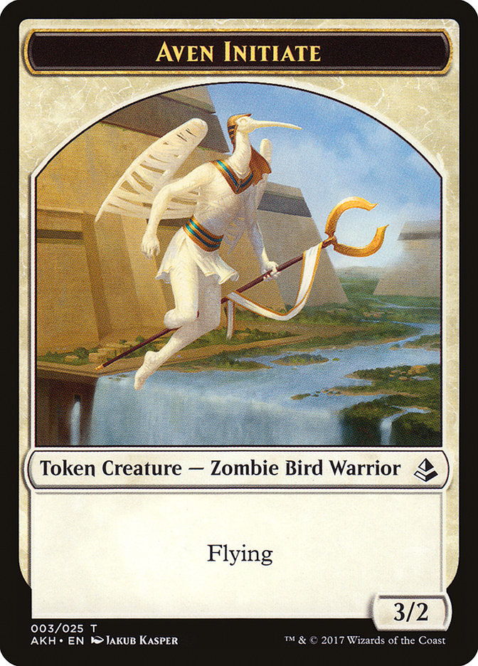 Aven Initiate Token [Amonkhet Tokens] | KingTCG.ca