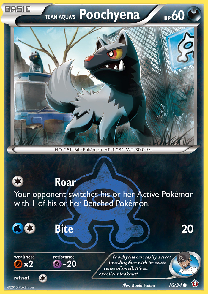 Team Aqua's Poochyena (16/34) [XY: Double Crisis] | KingTCG.ca