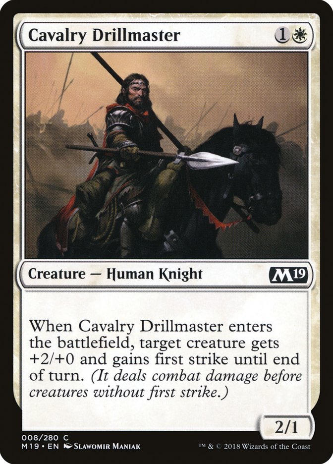 Cavalry Drillmaster [Core Set 2019] | KingTCG.ca