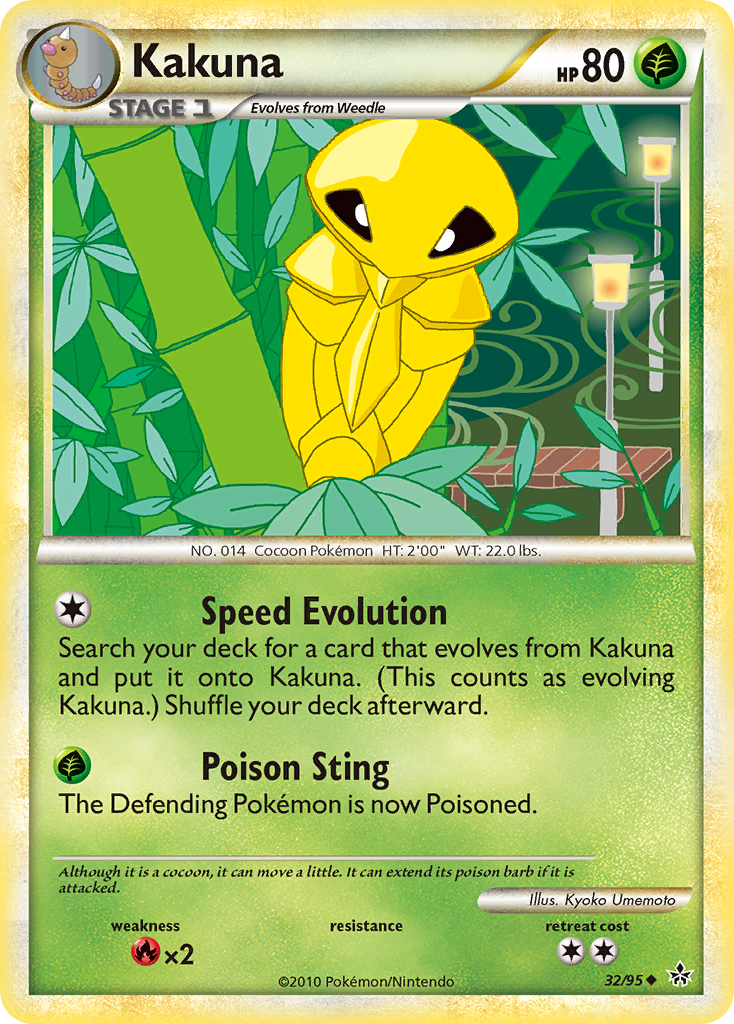 Kakuna (32/95) [HeartGold & SoulSilver: Unleashed] | KingTCG.ca