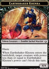 Earthshaker Khenra // Cat Double-sided Token [Hour of Devastation Tokens] | KingTCG.ca