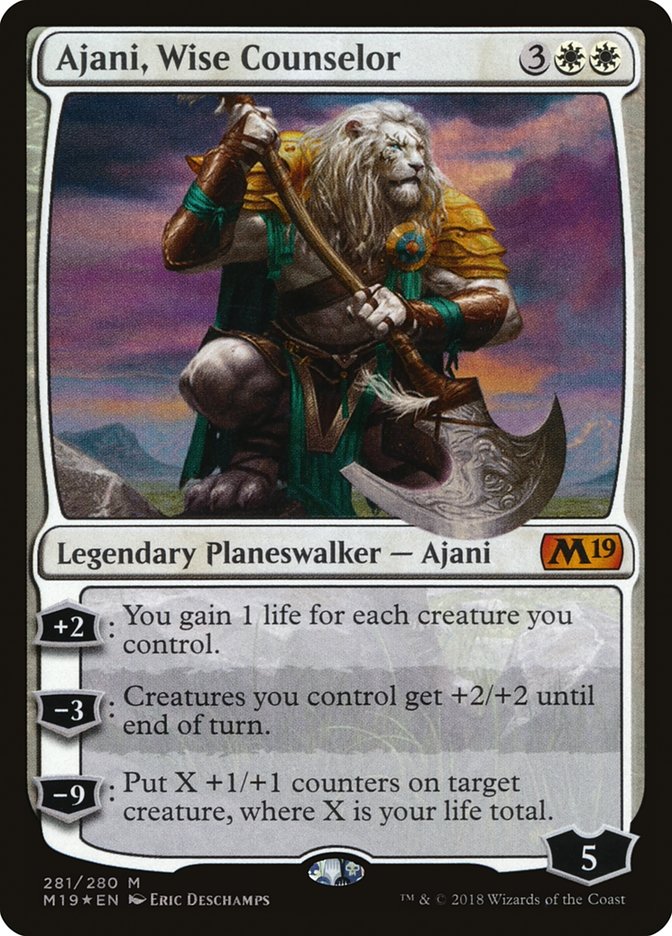 Ajani, Wise Counselor [Core Set 2019] | KingTCG.ca