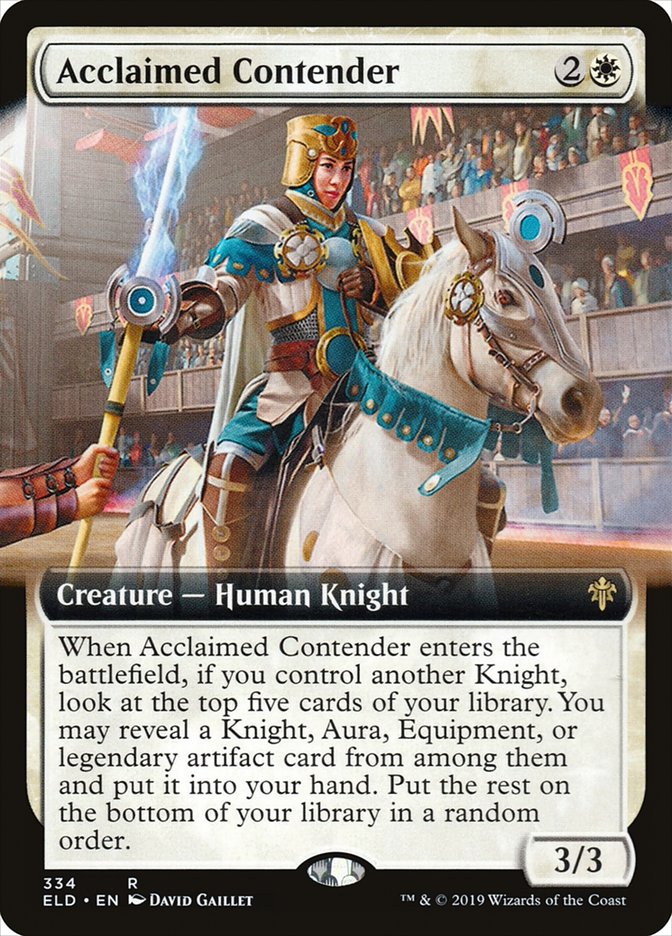 Acclaimed Contender (Extended Art) [Throne of Eldraine] | KingTCG.ca