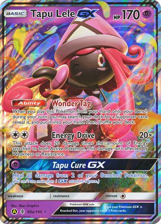 Tapu Lele GX (60/145) (Alternate card) (Jumbo Card) [Sun & Moon: Guardians Rising] | KingTCG.ca