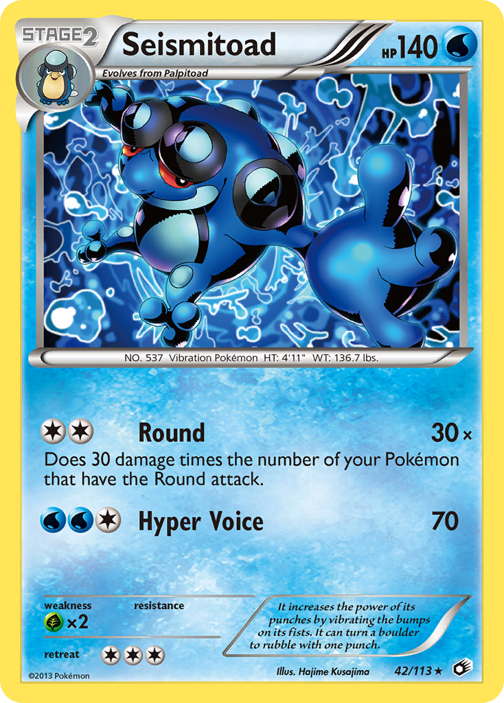 Seismitoad (42/113) [Black & White: Legendary Treasures] | KingTCG.ca