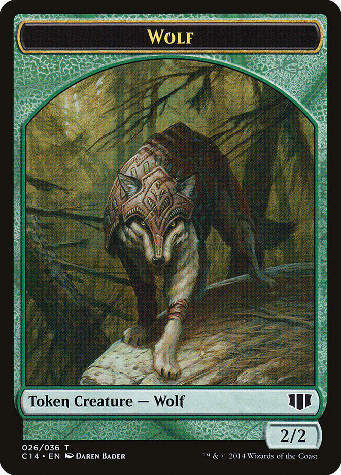 Treefolk // Wolf Double-sided Token [Commander 2014 Tokens] | KingTCG.ca