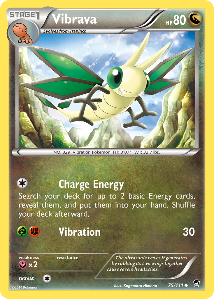 Vibrava (75/111) [XY: Furious Fists] | KingTCG.ca