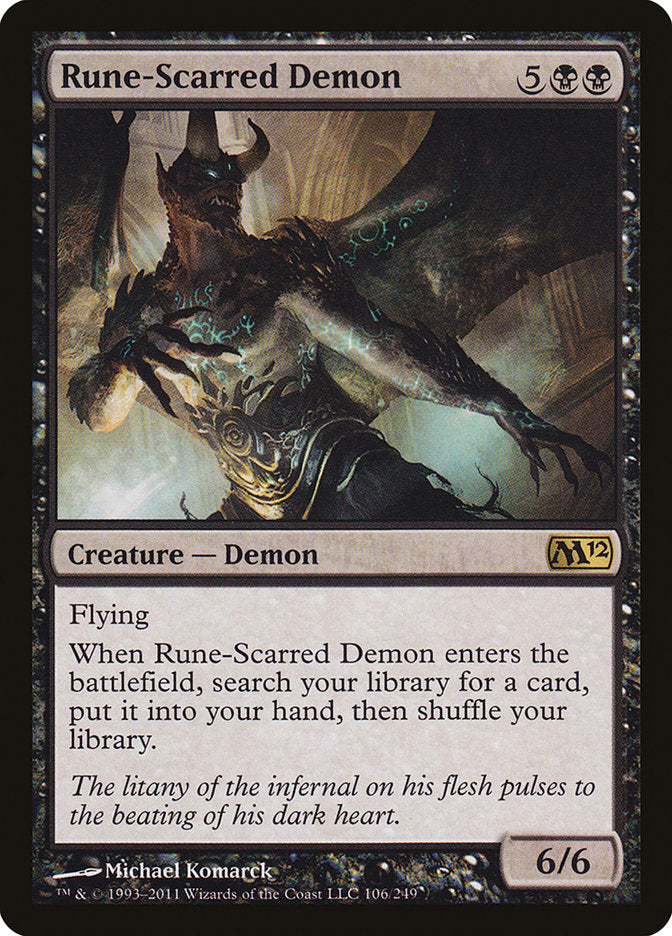 Rune-Scarred Demon [Magic 2012] | KingTCG.ca