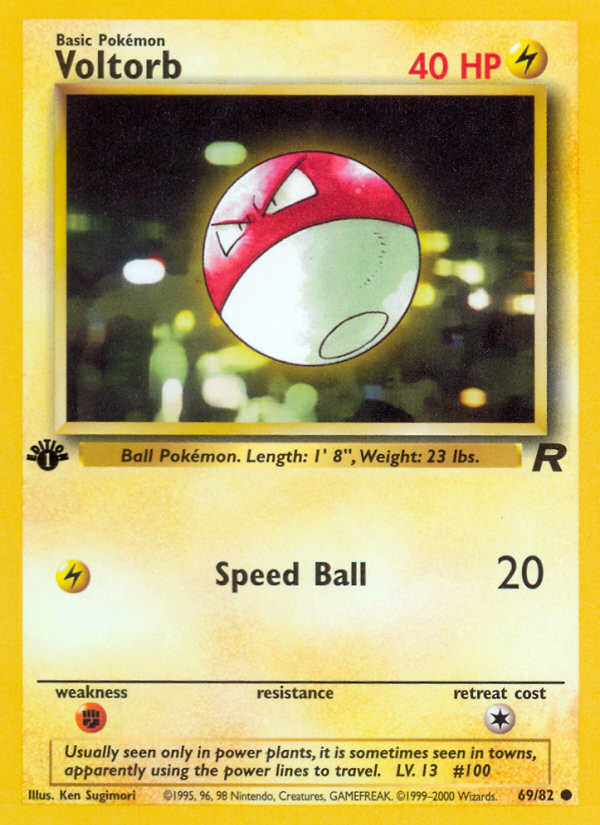 Voltorb (69/82) [Team Rocket 1st Edition] | KingTCG.ca