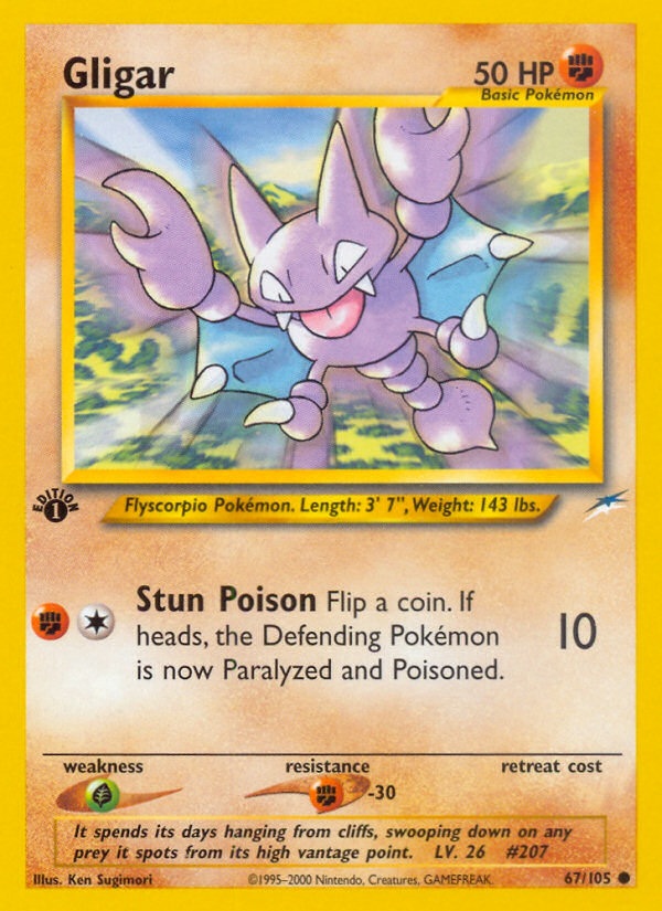 Gligar (67/105) [Neo Destiny 1st Edition] | KingTCG.ca