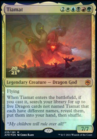 Tiamat [Dungeons & Dragons: Adventures in the Forgotten Realms Prerelease Promos] | KingTCG.ca