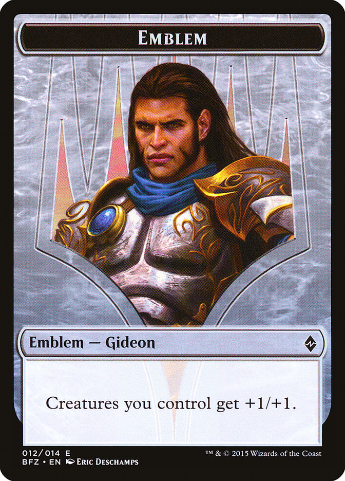 Gideon, Ally of Zendikar Emblem [Battle for Zendikar Tokens] | KingTCG.ca