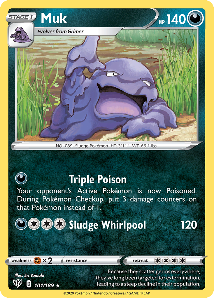 Muk (101/189) [Sword & Shield: Darkness Ablaze] | KingTCG.ca