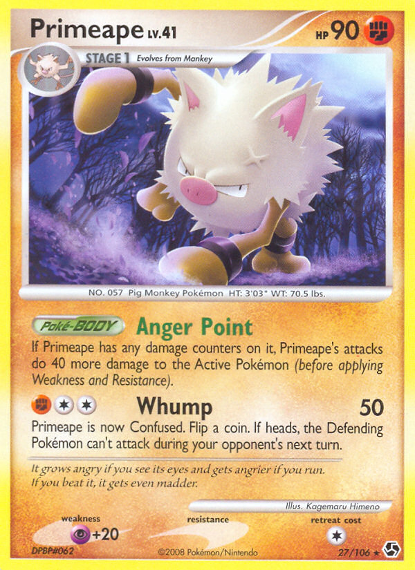 Primeape (27/106) [Diamond & Pearl: Great Encounters] | KingTCG.ca