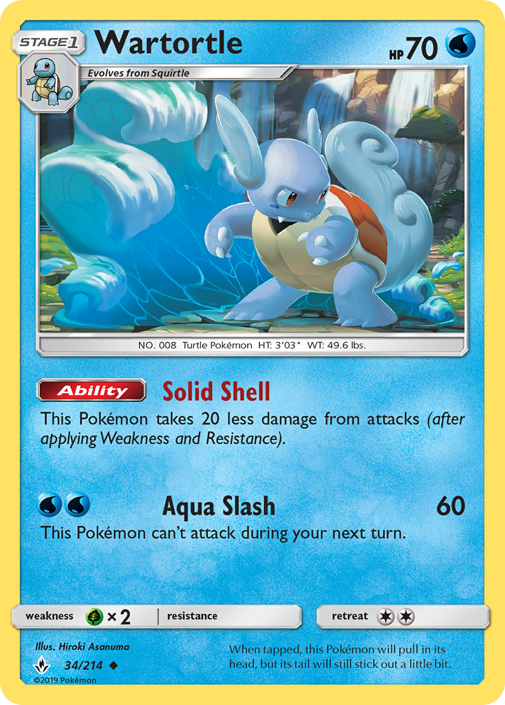 Wartortle (34/214) [Sun & Moon: Unbroken Bonds] | KingTCG.ca