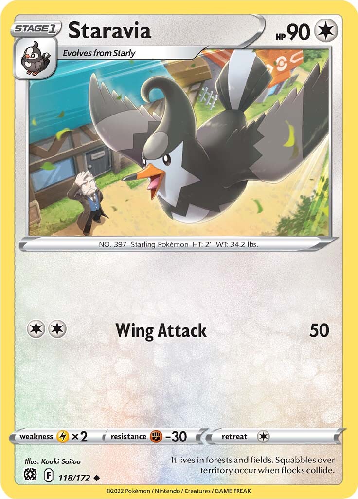 Staravia (118/172) [Sword & Shield: Brilliant Stars] | KingTCG.ca