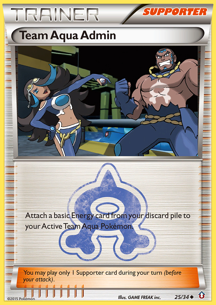 Team Aqua Admin (25/34) [XY: Double Crisis] | KingTCG.ca