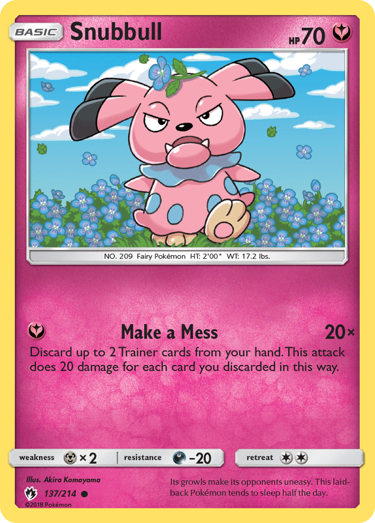 Snubbull (137/214) [Sun & Moon: Lost Thunder] | KingTCG.ca