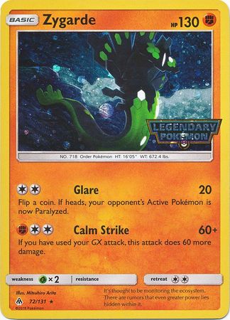 Zygarde (72/131) (Cosmos Holo) [Sun & Moon: Forbidden Light] | KingTCG.ca