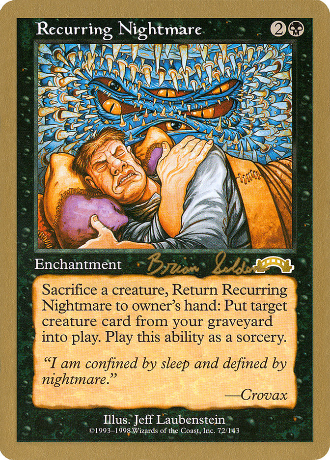 Recurring Nightmare (Brian Selden) [World Championship Decks 1998] | KingTCG.ca