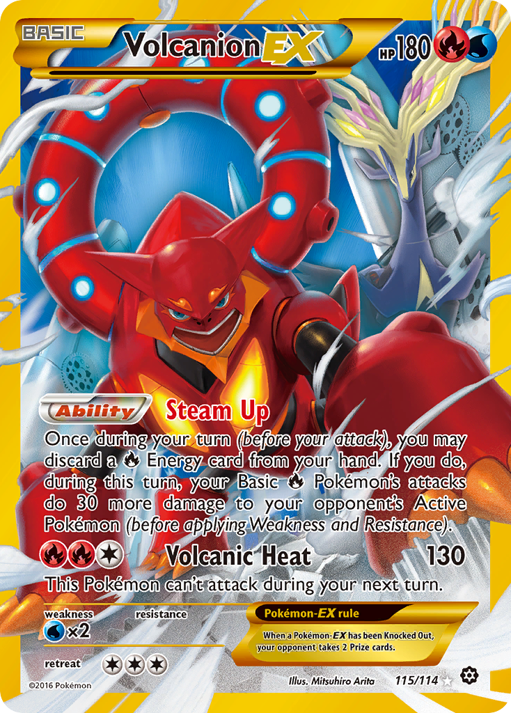 Volcanion EX (115/114) [XY: Steam Siege] | KingTCG.ca