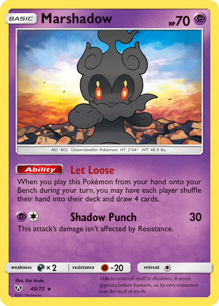 Marshadow (45/73) [Sun & Moon: Shining Legends] | KingTCG.ca