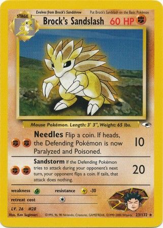 Brock's Sandslash (23/132) [Gym Heroes] | KingTCG.ca