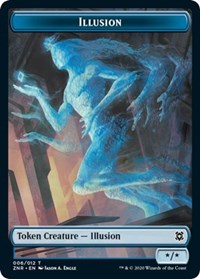 Illusion // Plant Double-sided Token [Zendikar Rising Tokens] | KingTCG.ca