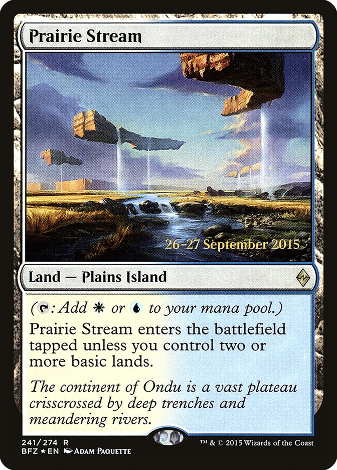 Prairie Stream (Prerelease Promo) [Battle for Zendikar Prerelease Promos] | KingTCG.ca