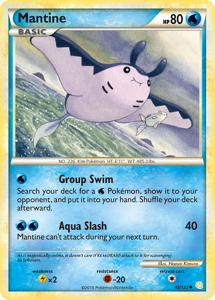 Mantine (45/123) [HeartGold & SoulSilver: Base Set] | KingTCG.ca