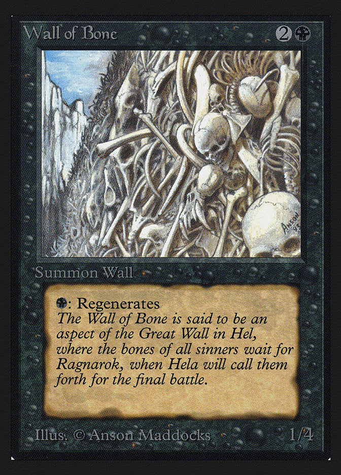 Wall of Bone (IE) [Intl. Collectors’ Edition] | KingTCG.ca