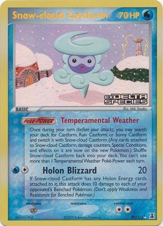 Snow-cloud Castform (29/113) (Stamped) [EX: Delta Species] | KingTCG.ca