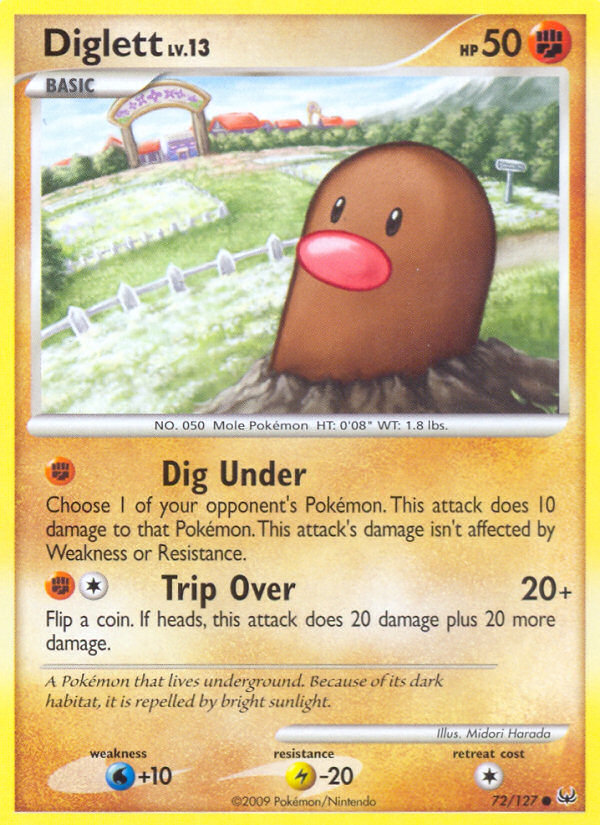 Diglett (72/127) [Platinum: Base Set] | KingTCG.ca