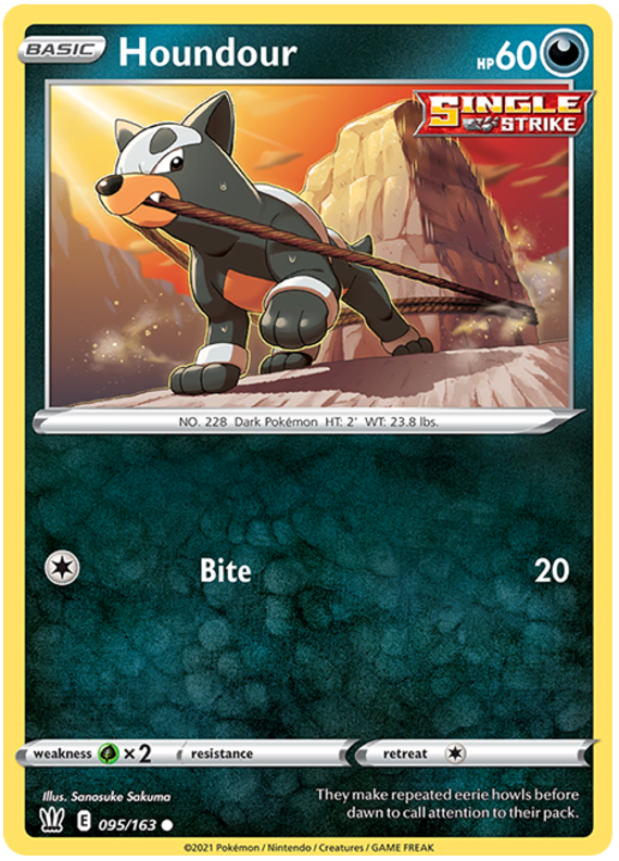 Houndour (095/163) [Sword & Shield: Battle Styles] | KingTCG.ca