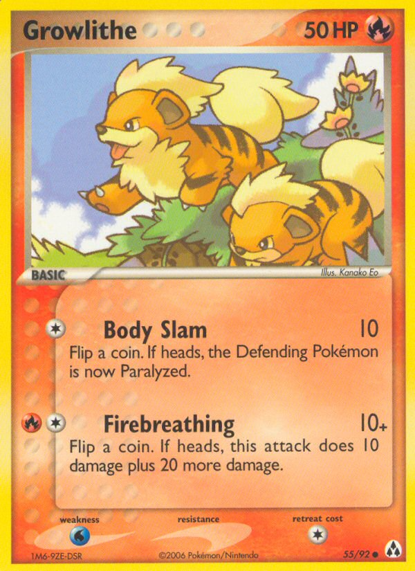 Growlithe (55/92) [EX: Legend Maker] | KingTCG.ca