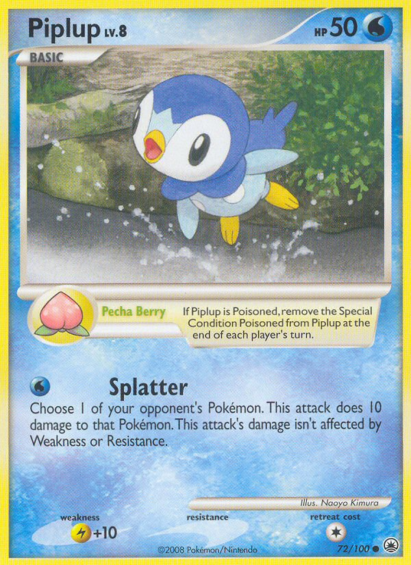 Piplup (72/100) [Diamond & Pearl: Majestic Dawn] | KingTCG.ca