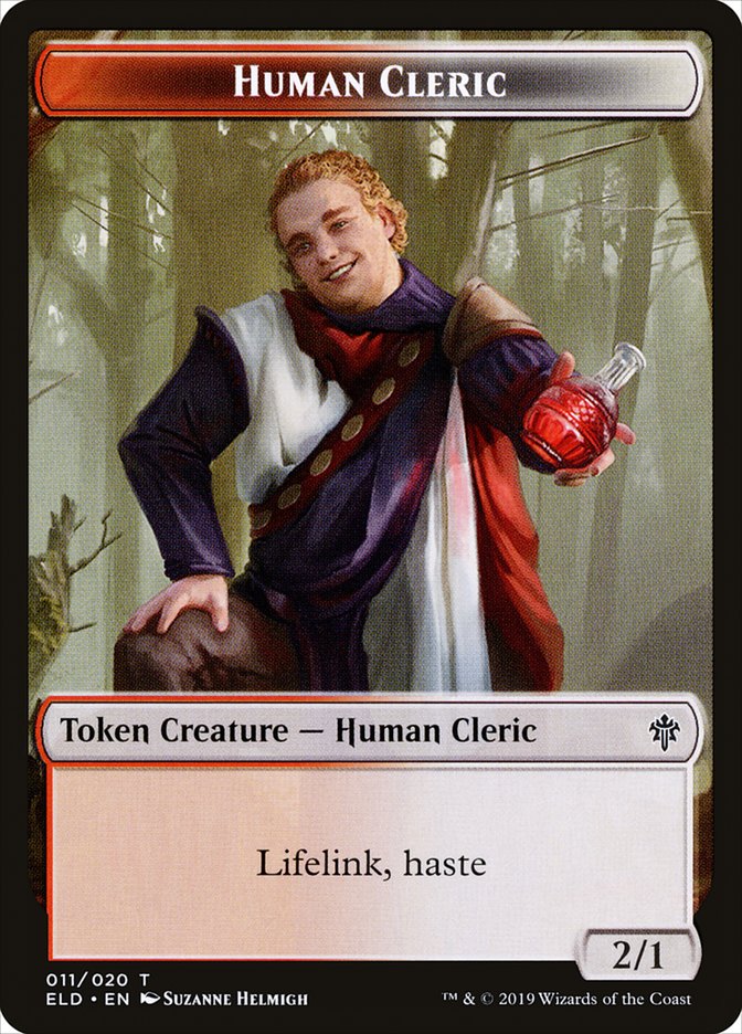 Human Cleric [Throne of Eldraine Tokens] | KingTCG.ca