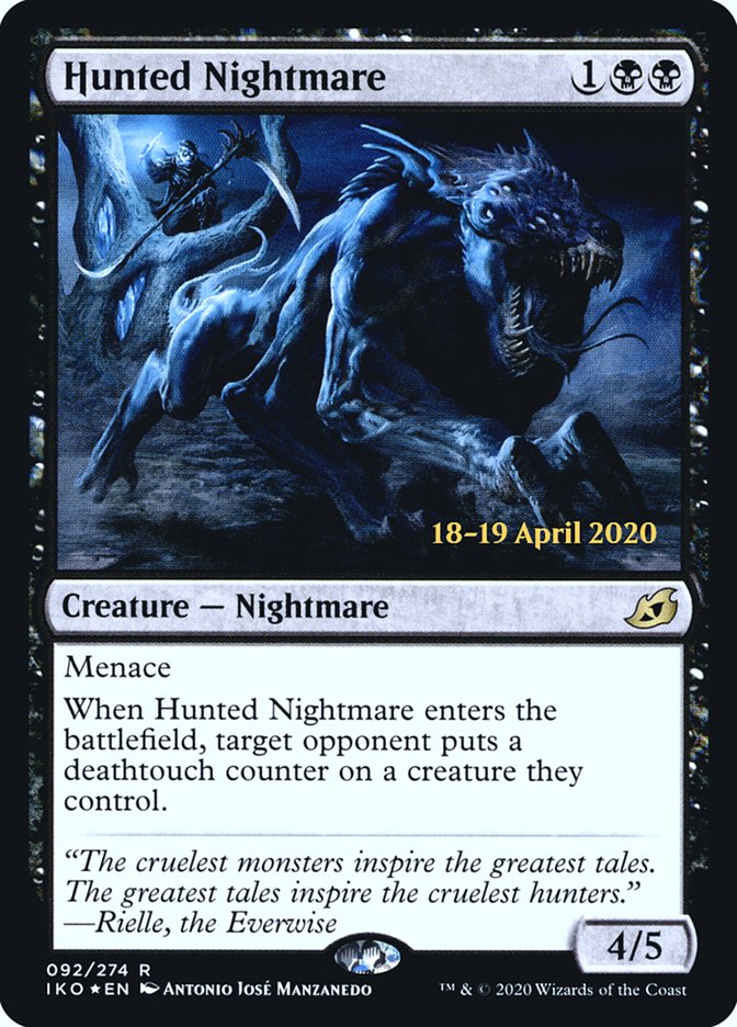 Hunted Nightmare  [Ikoria: Lair of Behemoths Prerelease Promos] | KingTCG.ca