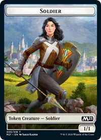 Soldier // Weird Double-sided Token [Core Set 2021 Tokens] | KingTCG.ca