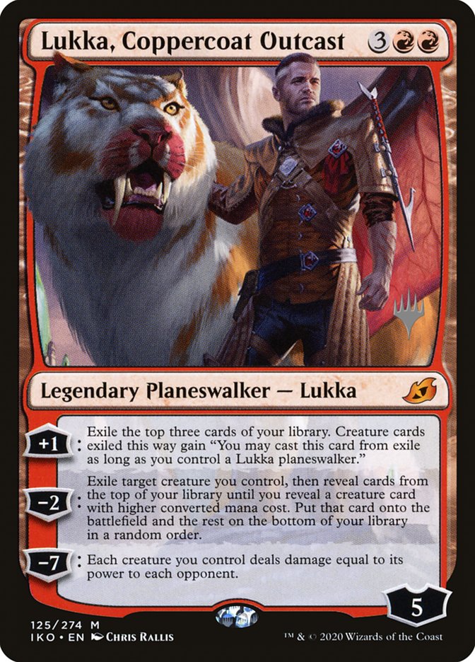 Lukka, Coppercoat Outcast (Promo Pack) [Ikoria: Lair of Behemoths Promos] | KingTCG.ca