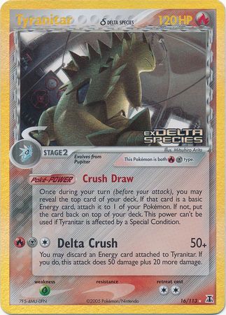 Tyranitar (16/113) (Delta Species) (Stamped) [EX: Delta Species] | KingTCG.ca