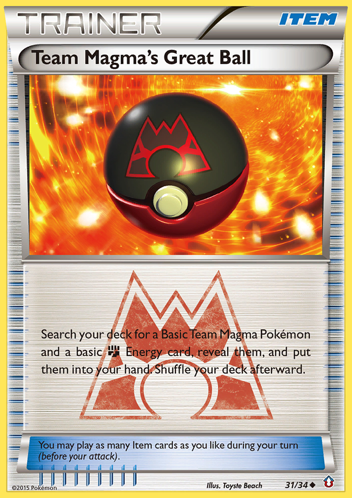 Team Magma's Great Ball (31/34) [XY: Double Crisis] | KingTCG.ca