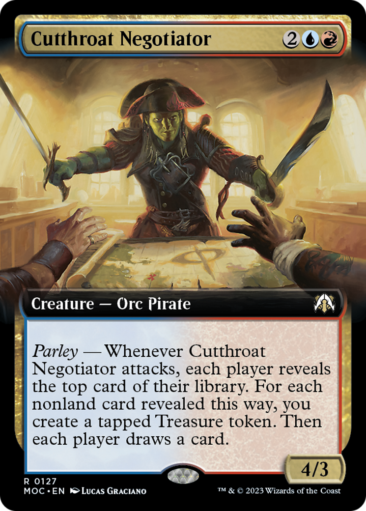 Cutthroat Negotiator (Extended Art) [March of the Machine Commander] | KingTCG.ca