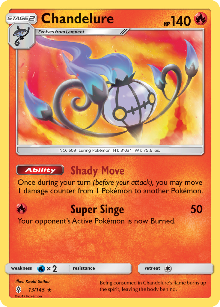 Chandelure (13/145) [Sun & Moon: Guardians Rising] | KingTCG.ca