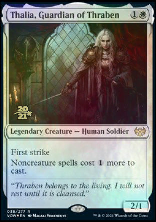 Thalia, Guardian of Thraben [Innistrad: Crimson Vow Prerelease Promos] | KingTCG.ca